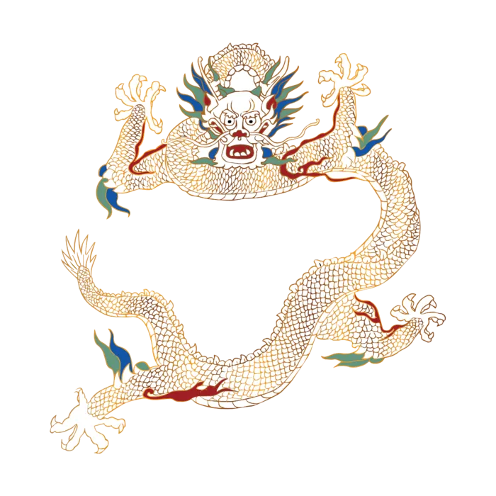 龙袍中国龙ai矢量模版下载