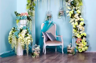 儿童照相拼接背景