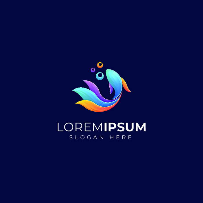 动物形象几何图形状鸟类狗狗渐变LOGO标志ai矢量源文件设计素材eps,ai矢量模版下载