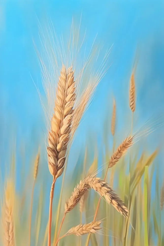 小麦蓝色虚化背景(896x1344)