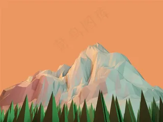 精美立体山峰制作图片