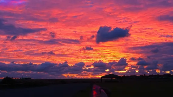日出天空朝霞景观图片