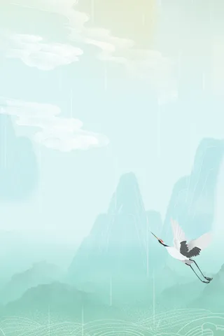 中国风背景 夏日 夏至 小暑