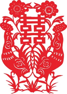红色喜庆简约风春节窗花剪纸邮票吉祥如意恭喜发财双喜金鸡报晓矢量图 红色喜庆简约风春节窗花剪纸邮票吉祥如意恭喜发财双喜金鸡报晓矢量图