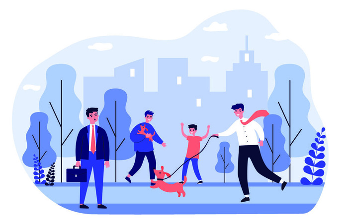 扁平化人物场景办公互联网等距ai矢量设计网页海报UI素材插画