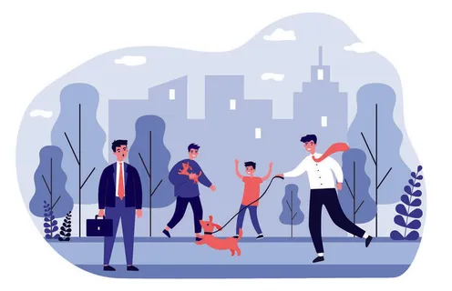 扁平化人物场景办公互联网等距ai矢量设计网页海报UI素材插画