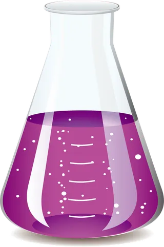 玻璃烧杯紫色溶液透明少儿兴趣班素材