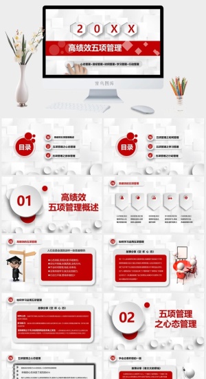 绩效管理PPT模板预览图