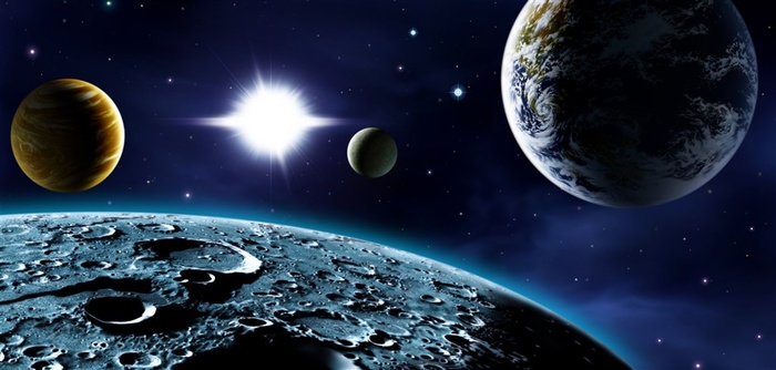 太阳系背景设计素材