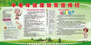 老年健康指南 健康指南 中国 老年人 老年人宣传栏