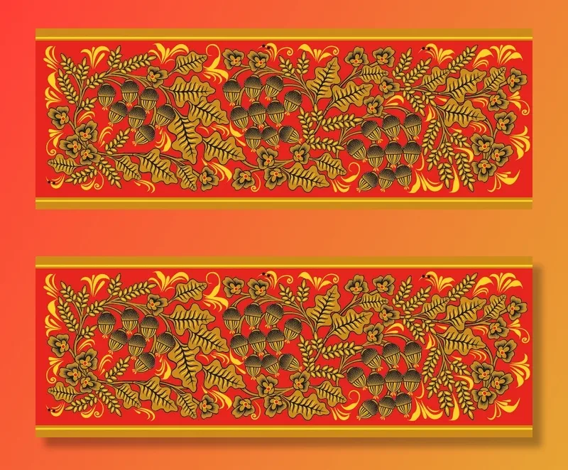 中式传统花朵纹样ai矢量模版下载