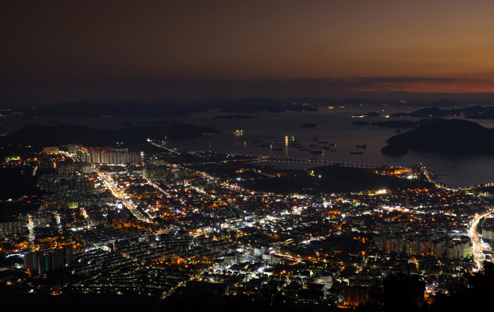 高清城市夜景风景