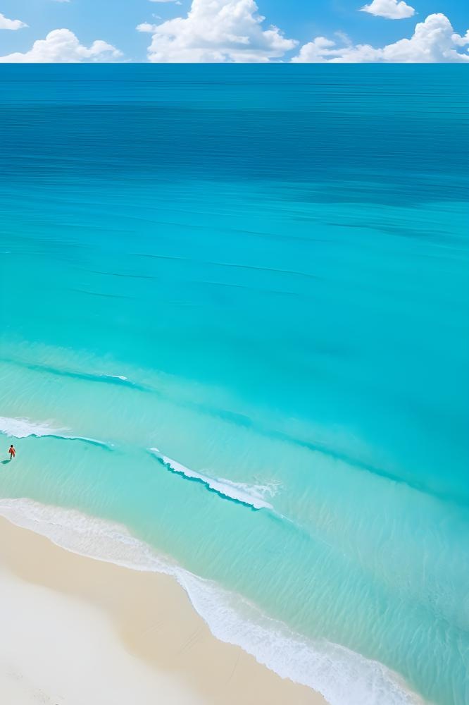 海边清新阳光水纹背景(2400x3600)