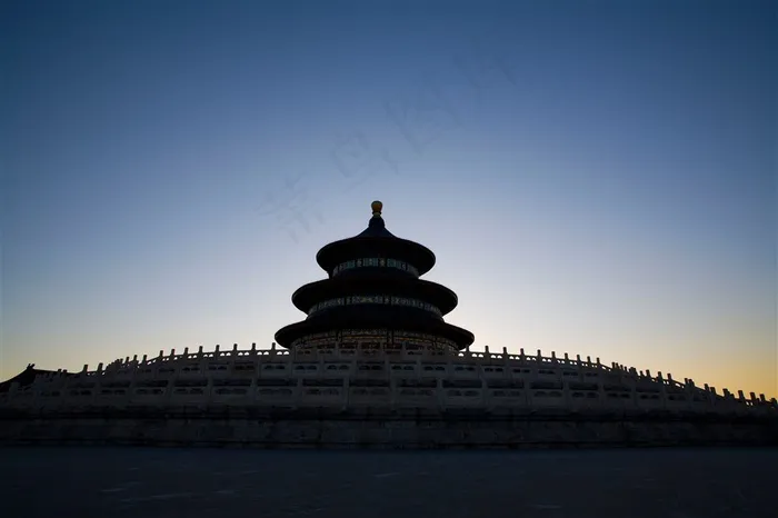 天坛祈年殿中国古代建筑图片素材