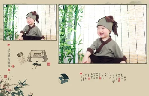 儿童工笔画PSD模板童真-9 儿童工笔画PSD模板童真-9