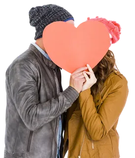 亲吻爱心情人节