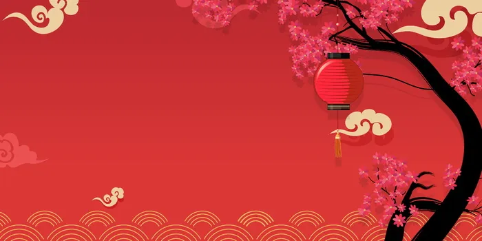 2022虎年新年春节卡通模板喜庆节日背景psd模版下载
