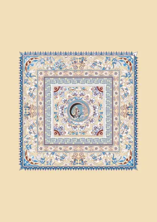 碎花底纹地毯民族风图案18