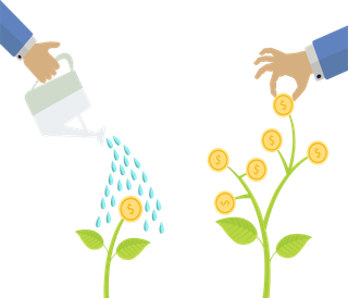 经济扶持财富积累孵化升值图