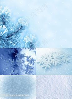 5款浪漫梦幻雪花背景高清图片