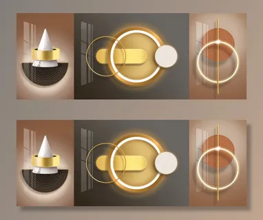 轻奢唯美三联画