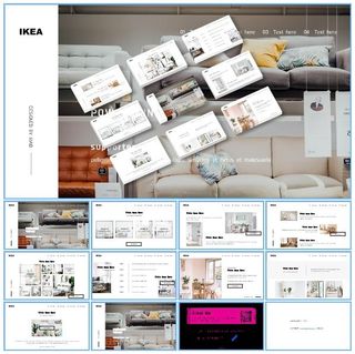 IKEA宜家从简风ppt模板