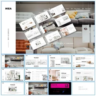 IKEA宜家从简风ppt模板