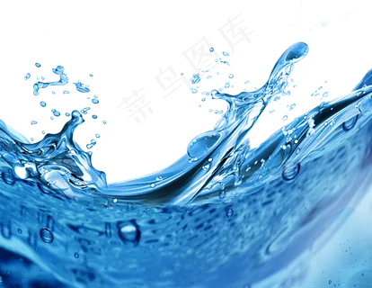 水液体流动元素蓝色 水液体流动元素蓝色