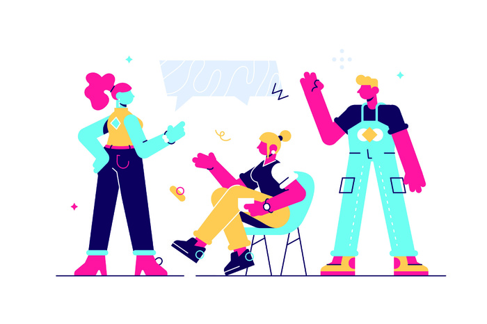 扁平化人物场景办公互联网等距ai矢量设计网页海报UI素材插画