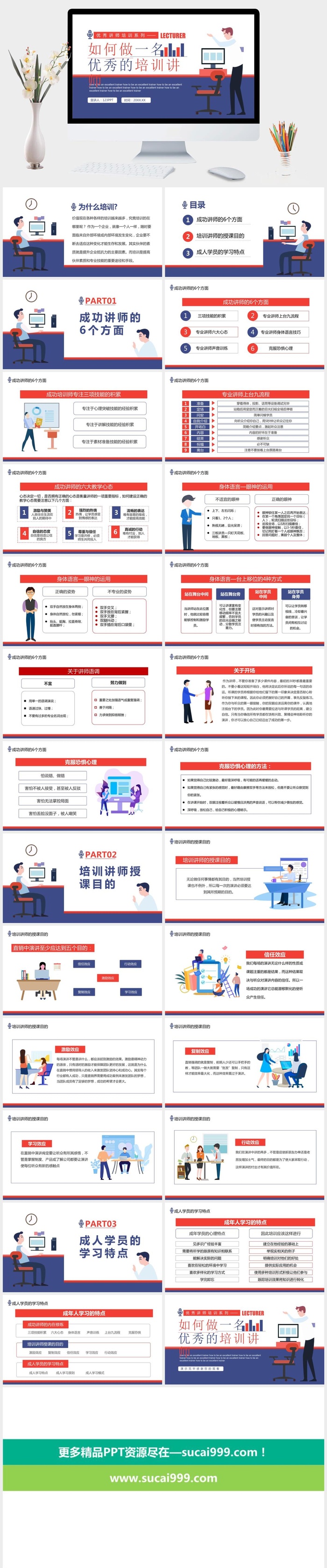 如何做优秀的培训讲师PPT模板