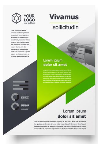 包装宣传册设计模板传单页抽象商务宣传册A4模板创意封面趋势宣传