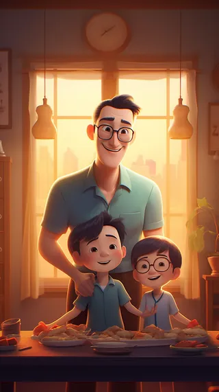 父亲 父亲节 温馨 幸福 坚强 爱护 父爱