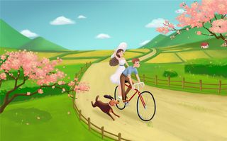 春天踏青郊游看樱花