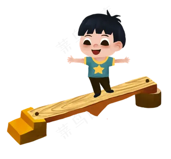 儿童节小孩玩耍