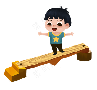 儿童节小孩玩耍