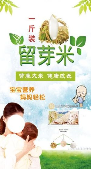 大米海报 大米背景