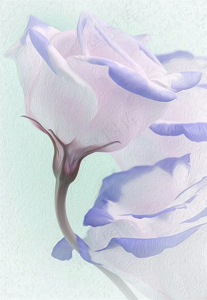 紫玫瑰油画挂画