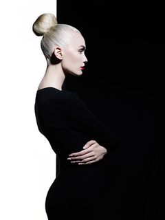 个性黑白内衣美女写真高清素材图