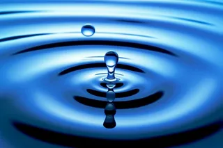 水滴水珠蓝色背景