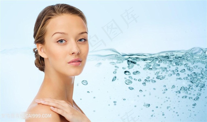 创意美女护肤护理高清图