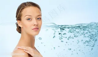 创意美女护肤护理高清图