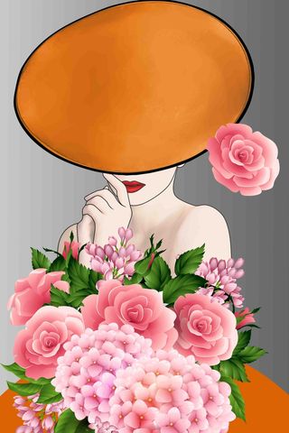 北欧美女装饰画