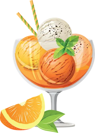 夏季手绘冰淇淋海报元素