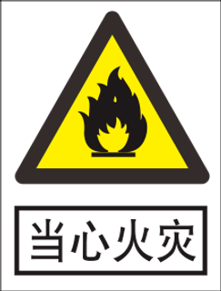 当心火灾标志