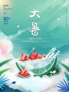 大暑 大暑活动海报