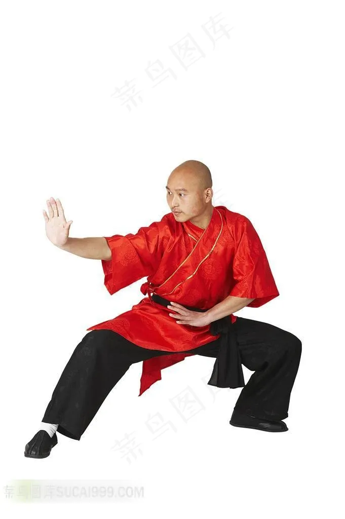 打拳的少林和尚素材