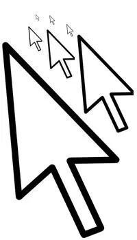 鼠标光标 PNG免抠(200x350)