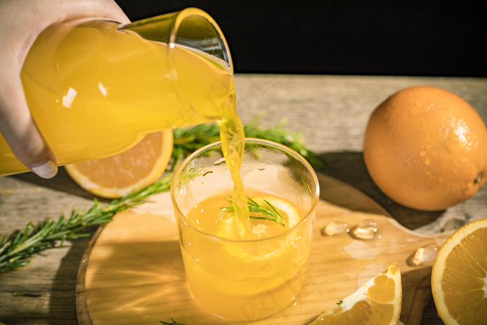 清爽夏日夏天饮品摄影照片