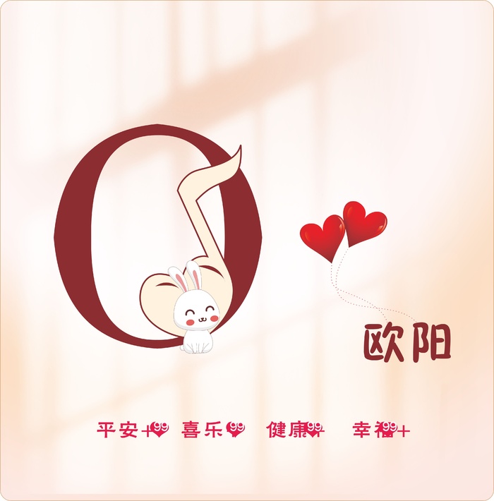 姓氏头像壁纸cdr矢量模版下载