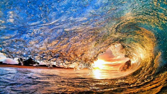 唯美高清海水风景
